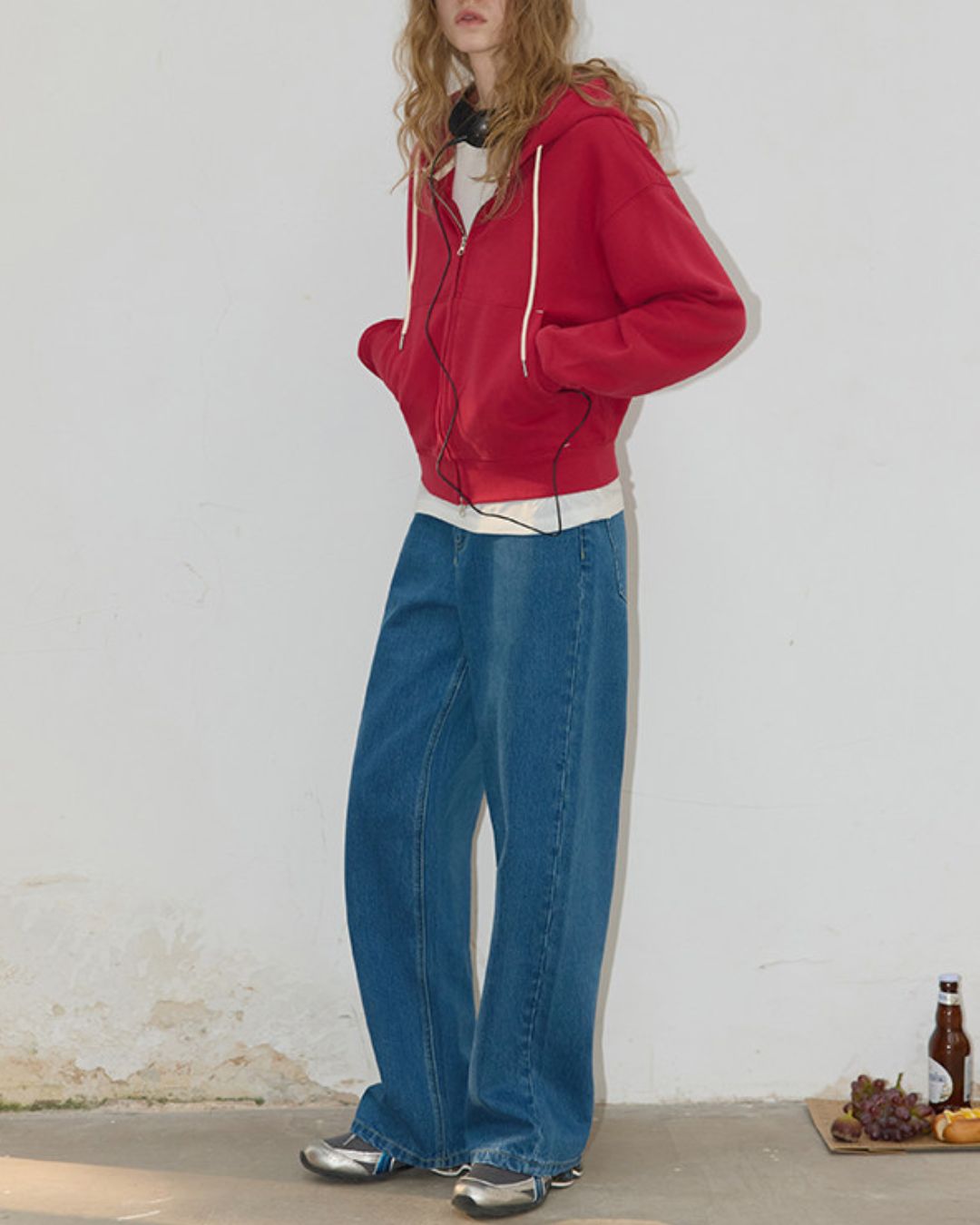 Basic Cotton Brushed Lining Hoodie　HD005