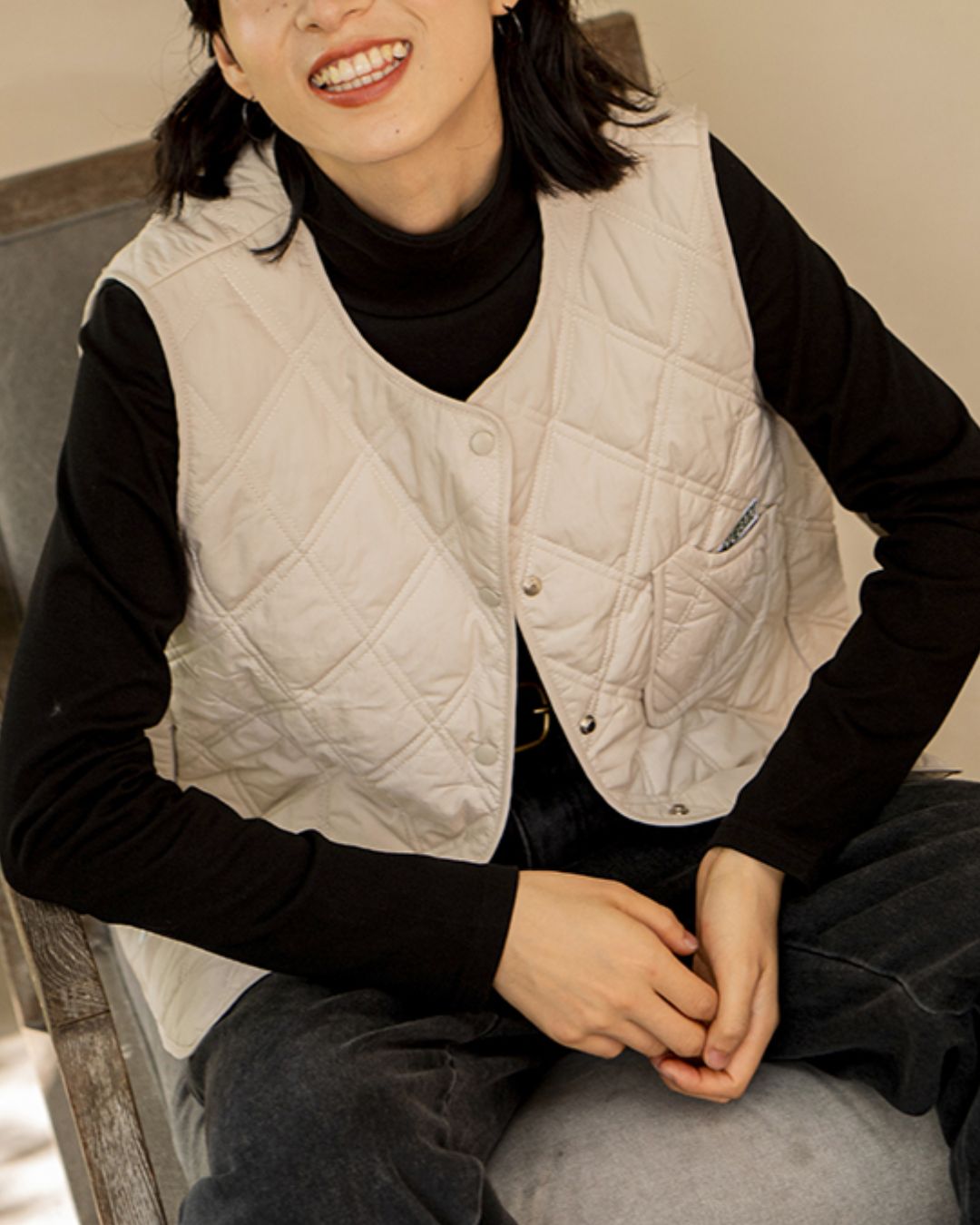 Nylon Quilted Vest　VT001