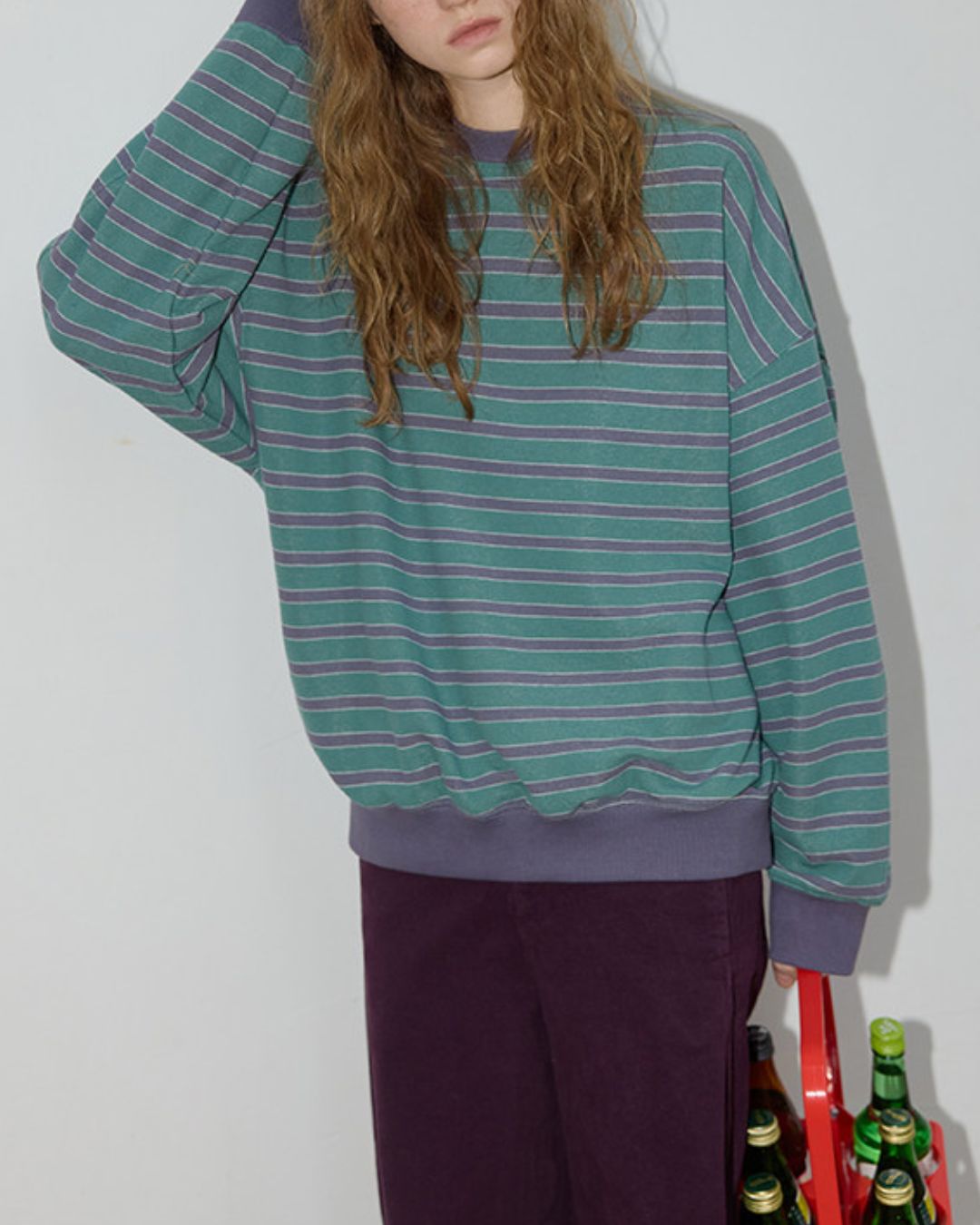 Relaxed Border Sweat Pullover　SW008