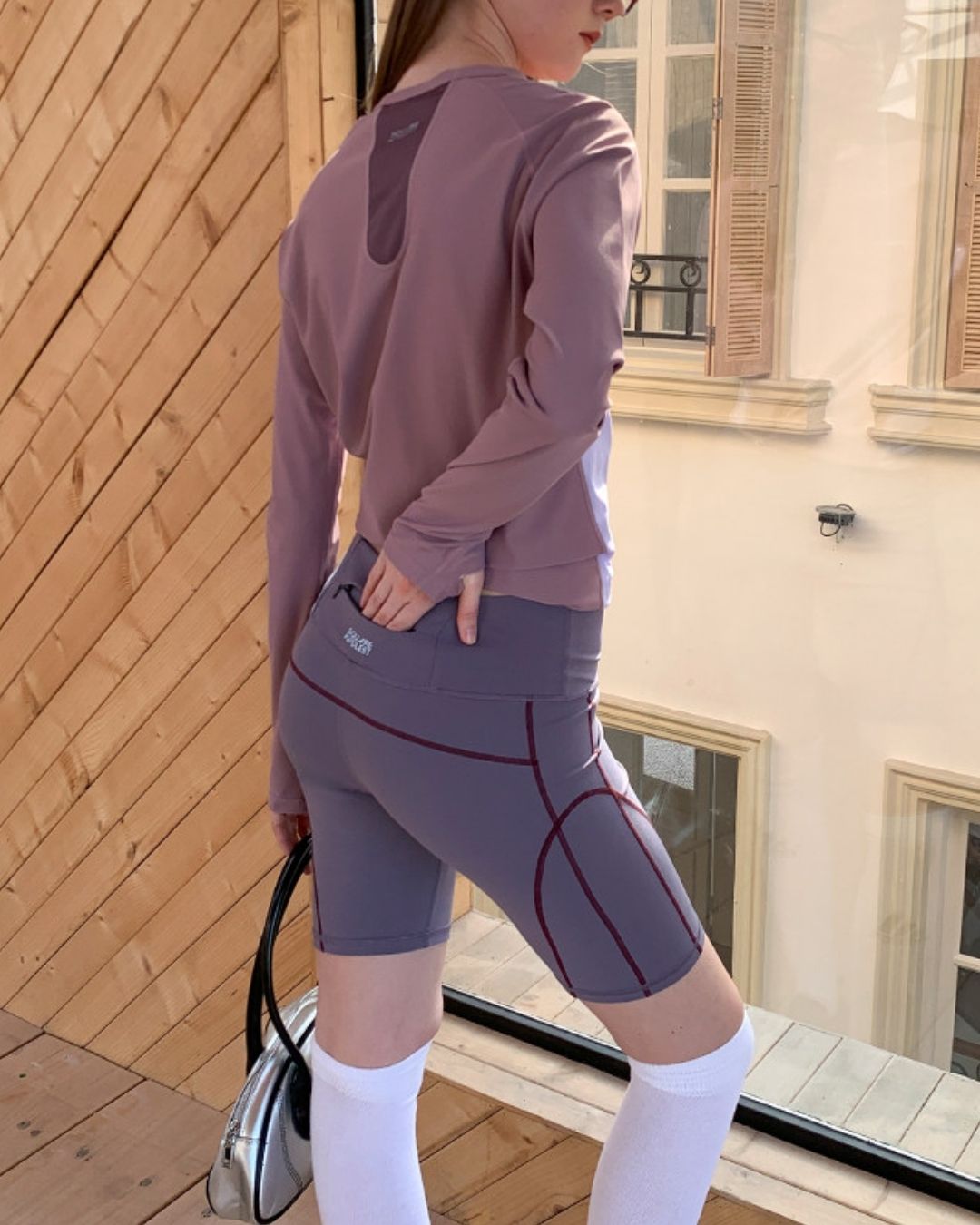 Color Block Fitness Shorts　SP002