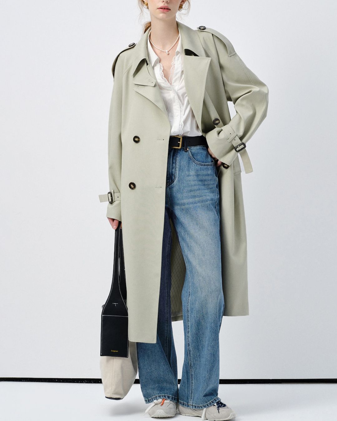 Napoleon Collar Trench Coat　CT009