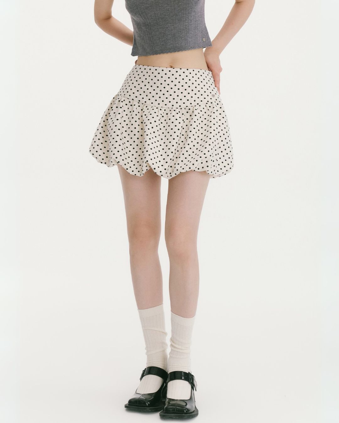 Polka Dot Balloon Mini Skirt　SK005
