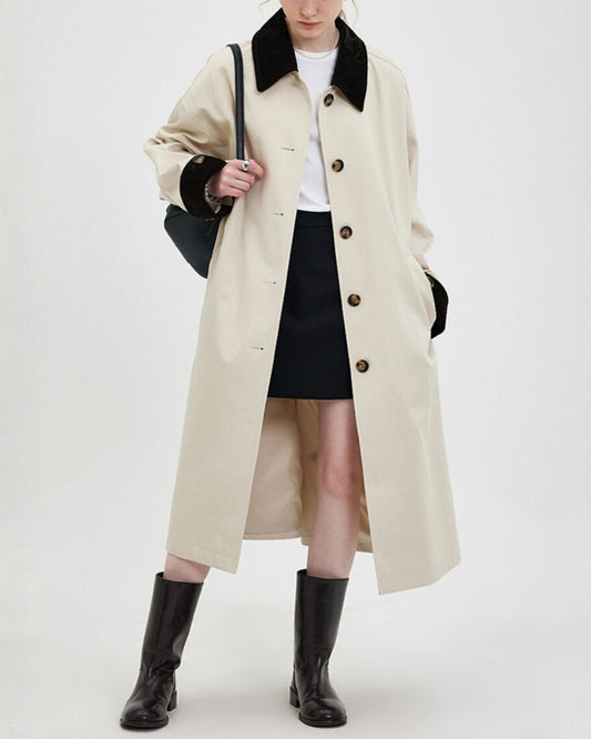 Contrast Color Classic Coat　CT007