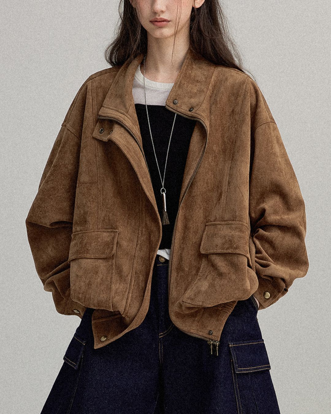 Suede Retro Jacket　JK019
