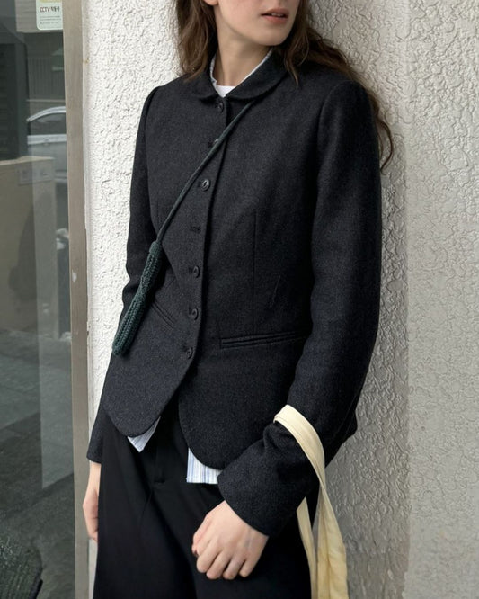 Round Collar Classic Jacket　JK004