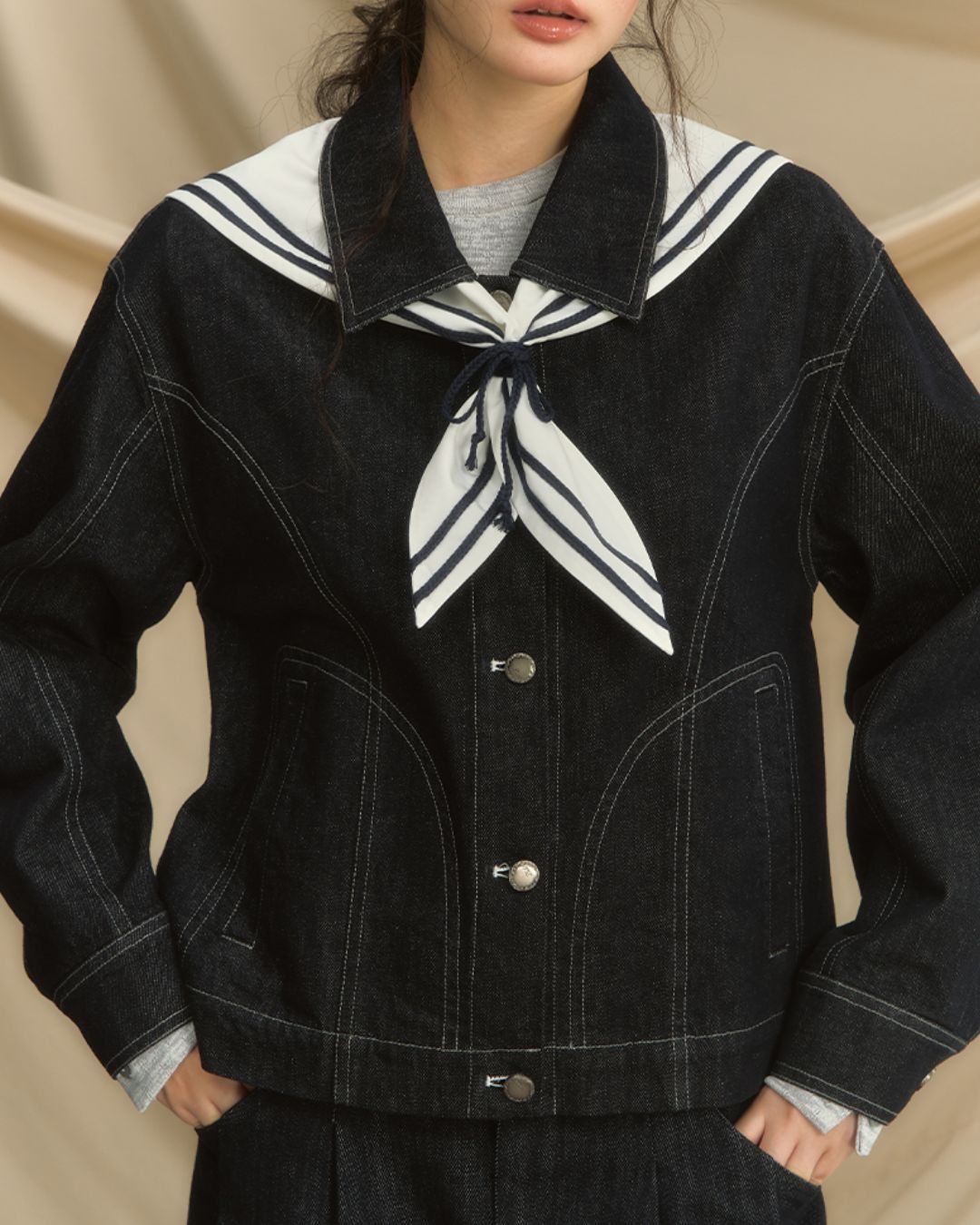 Classic Sailor's Denim Jacket　JK022