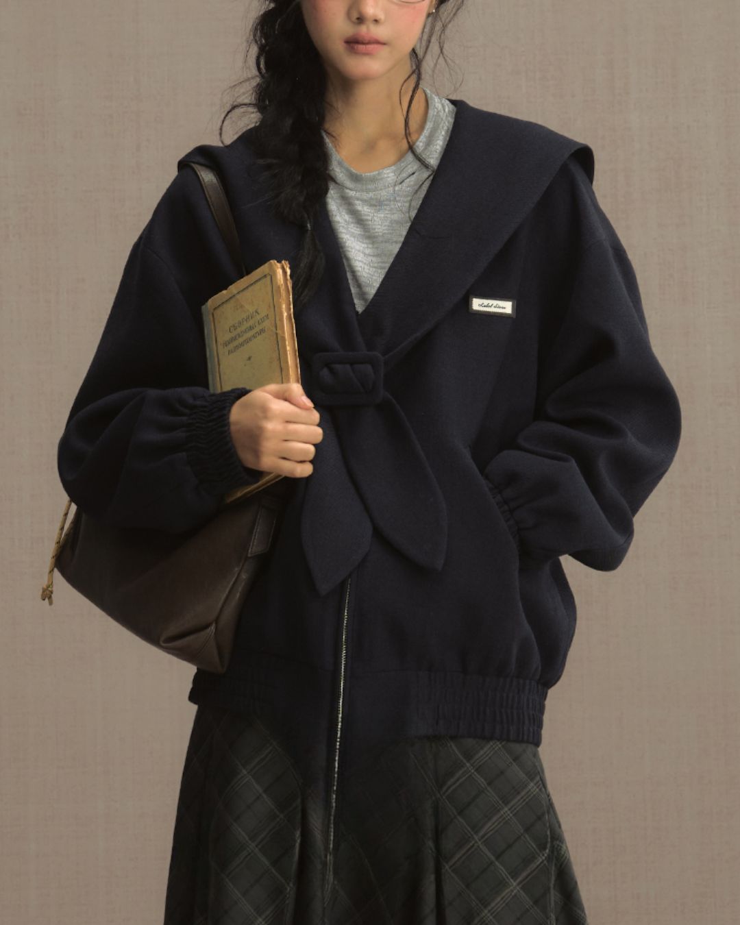 College Sailor Collar Jacket　JK023