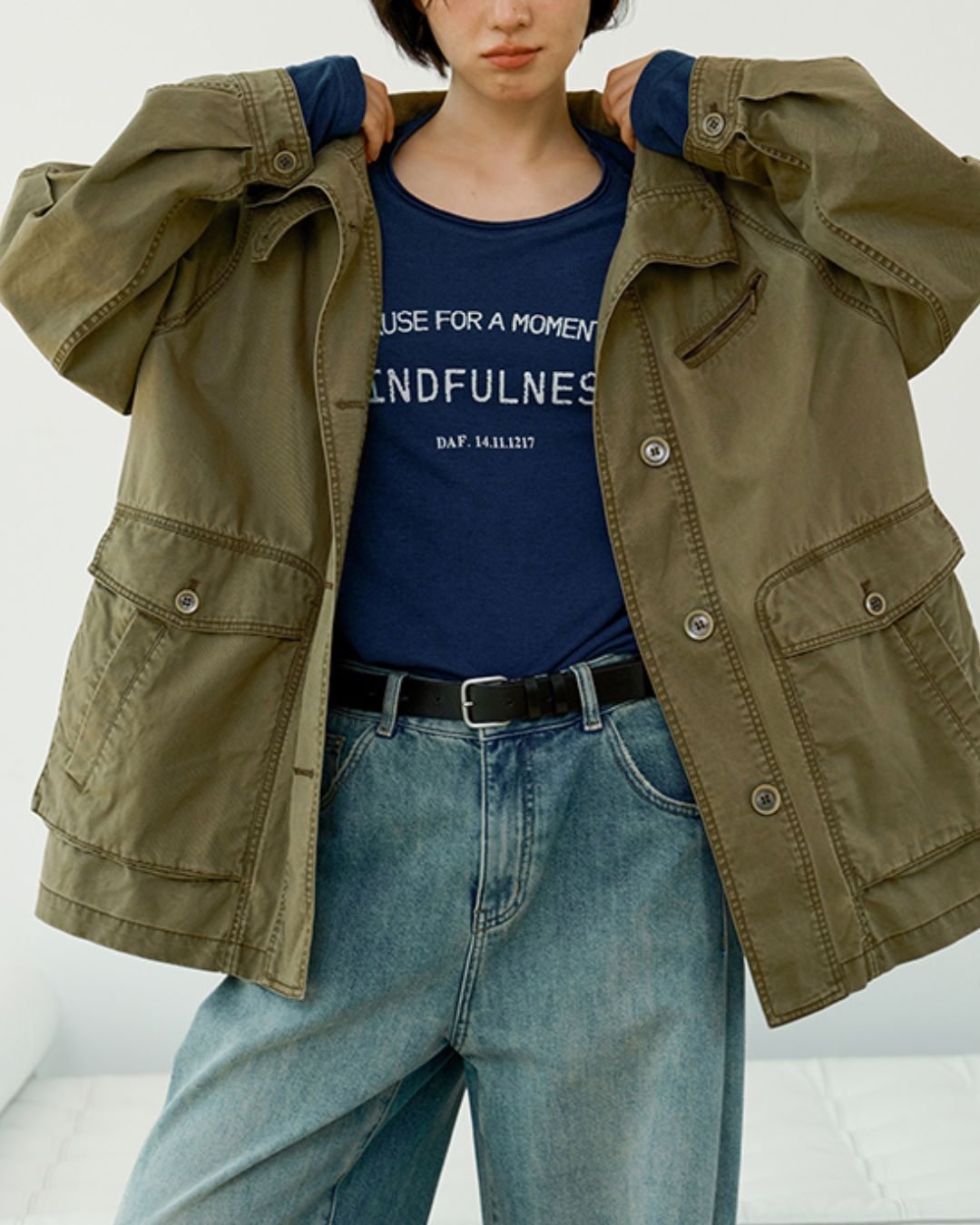 Washed Cotton Work Jacket　JK024