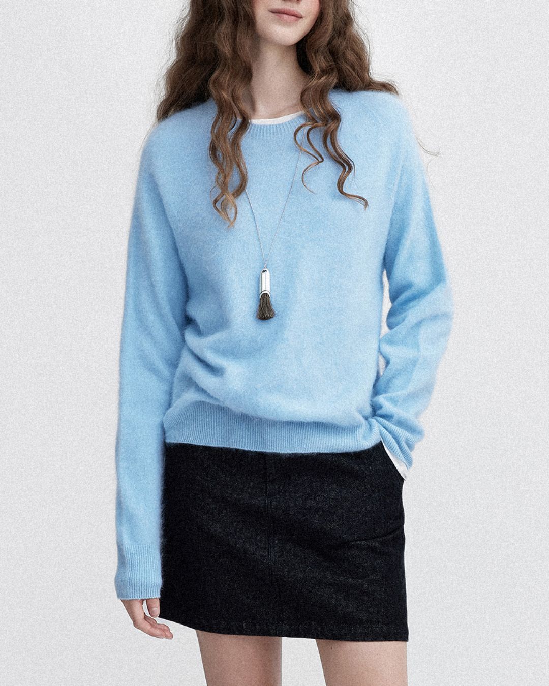 Round Neck Relaxed Knit　KN024