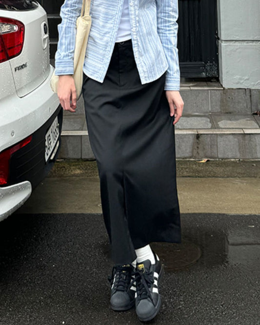 Front Slit Midi Tight Skirt　SK002