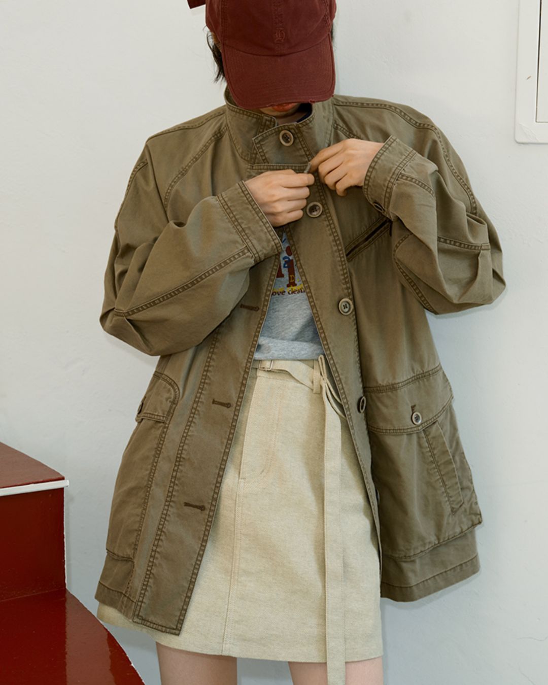 Washed Cotton Work Jacket　JK024