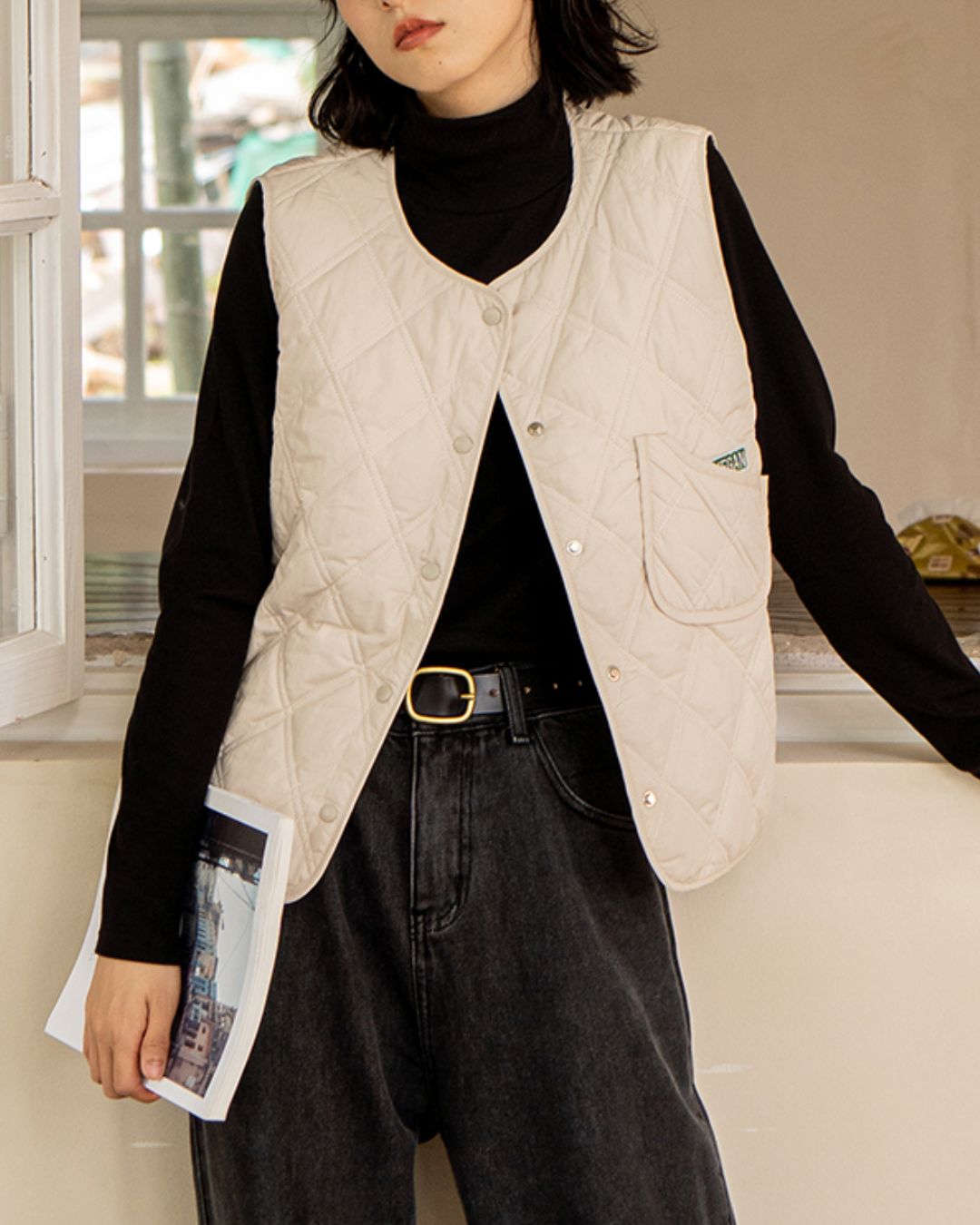 Nylon Quilted Vest　VT001